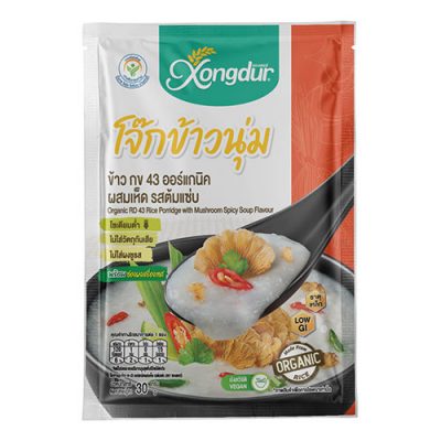 โจ๊กข้าว ผสมเห็ด รสต้มแซ่บ