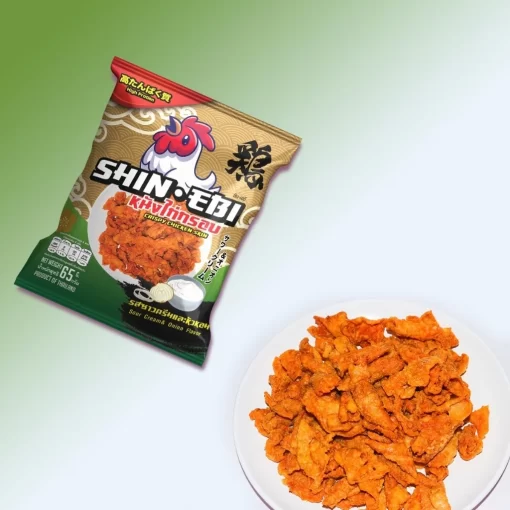 หนังไก่กรอบรสซาวครีมและหัวหอม
