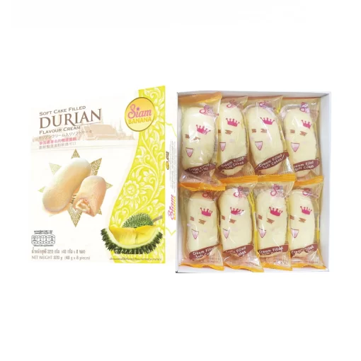 ขนมเค้กฟองน้ำรสทุเรียน