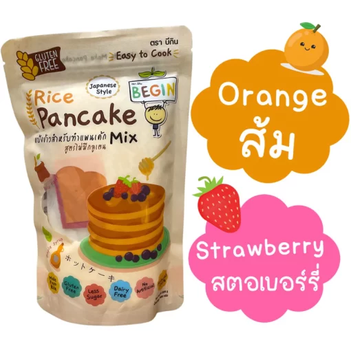 แป้งพนเค้ก ส้ม สตอเบอรี่