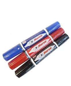 ปากกาเคมี 2 หัว ตราม้า มี 3 สี