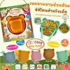 จานซิลิโคนเด็ก เซต ชามเด็ก ช้อนส้อมเด็ก