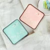 จานรองแก้วยางลาย Love Tree สีพาสเทล