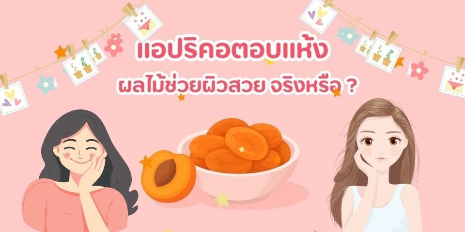 “แอปริคอตอบแห้ง” ผลไม้เนื้อหนึบสีส้มทอง