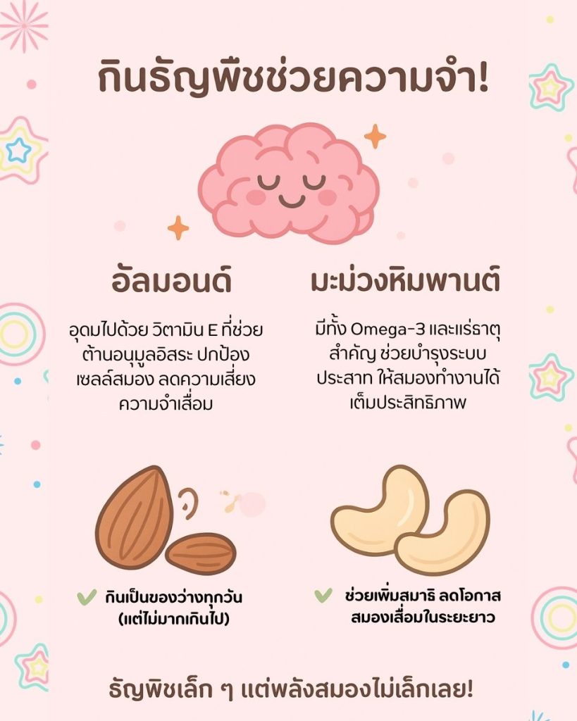 กินธัญพืชช่วยความจำ!