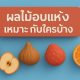 ผลไม้อบแห้งเหมาะกับใคร