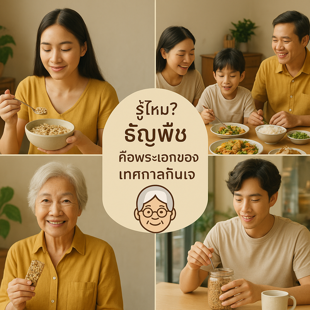 พระเอกตัวจริงของเทศกาลกินเจคือธัญพืช