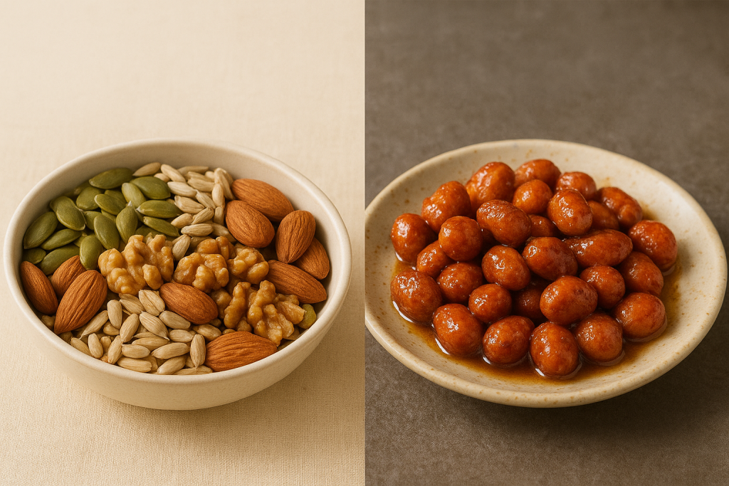 ธัญพืชอบ vs ถั่วทอด ความต่างที่สายเจควรรู้ก่อนเลือกกิน