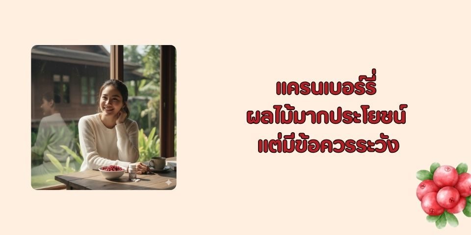 แครนเบอร์รี่ อบแห้ง หวานน้อย