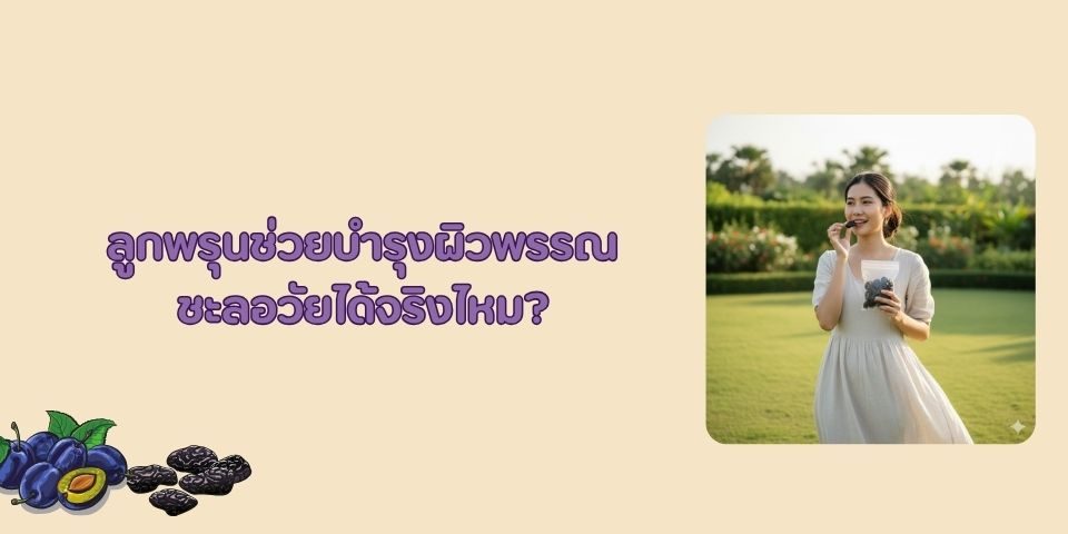 ลูกพรุนช่วยบำรุงผิวพรรณ ชะลอวัยได้จริงไหม?